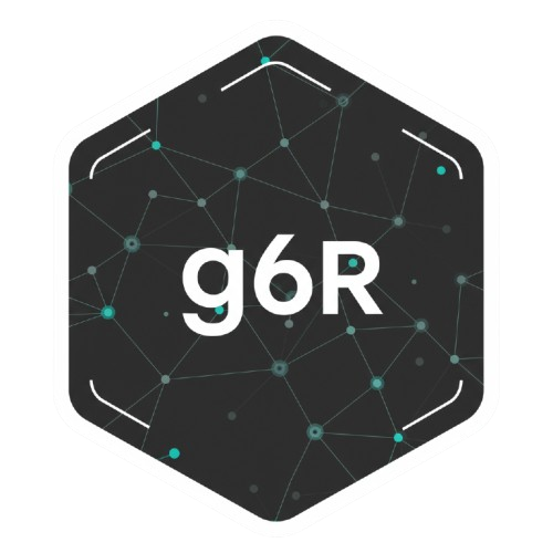 Hex Sticker of the R package g6R. It shows a colorful database icon.